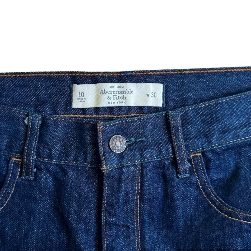 Abercrombie & Fitch High Rise Cheeky Denim Shorts - Picture 3 of 5